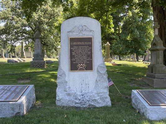 Confederate cemetery at Crown Hill in June 2022