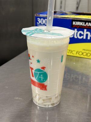 Lychee milk tea