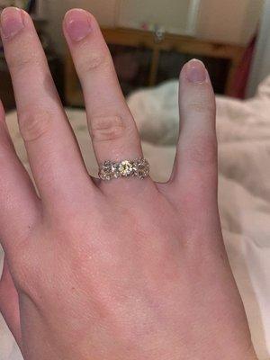 Resized my ring and cleaned it. SO SHINY!!!!