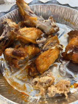 Cold and undercooked wings