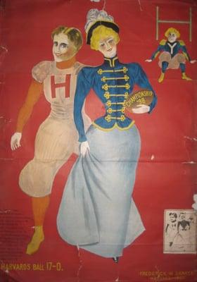 1898 Harvard vs. Yale Football Poster