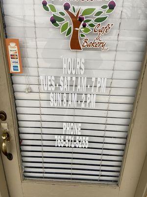 Pay no attention to the hours on their door because they close during posted operating hours.