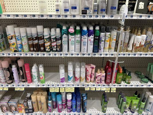 But selection of dry shampoo