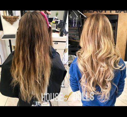 Balayage retouch by Nancy