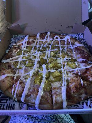 NOT a "fried" pickled pizza.... They should take this off the menu if this is what is expected. They are not fried.