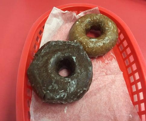 Chocolate glazed and blueberry cake