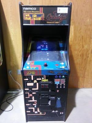 A Ms Pac-Man and Galaga arcade machine...a blast from the Past!!!