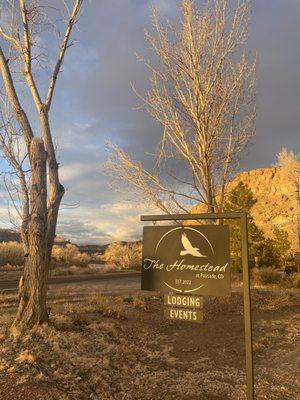 The Homestead Sign