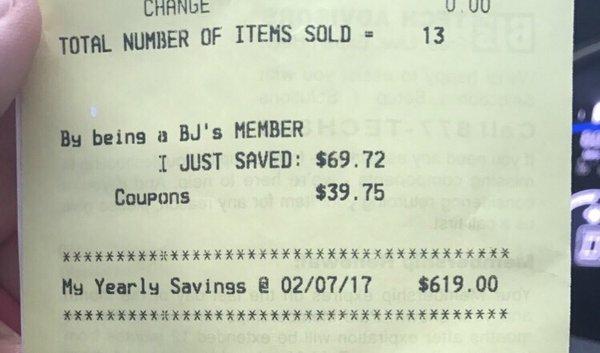 How 'bout them savings!? My total should have been $162, and even higher if I had bought these items at WalMart or Target.