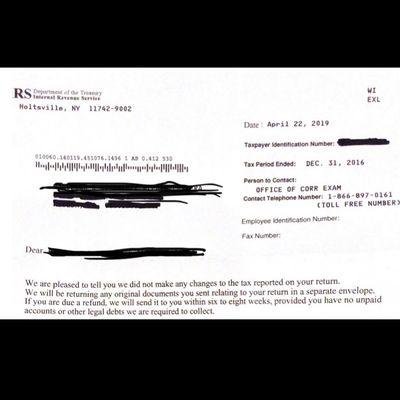 Client received an IRS notice for examination and $8k in proposed amount due for their 2016 taxes. We were able to get it resolved and clear