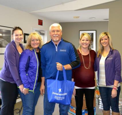 CUSA 27th Annual Basket Brigade, serving families with children for Thanksgiving 2013