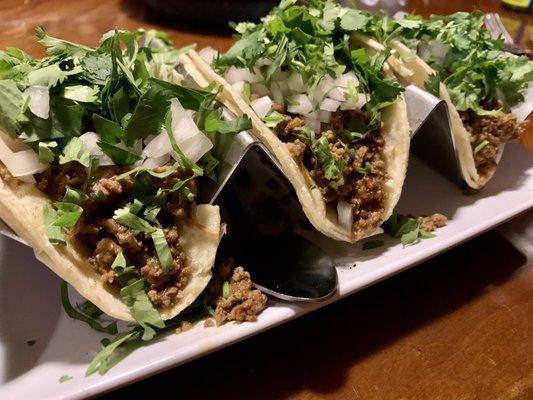 Authentic Street Tacos - Ground Beef