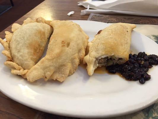 Crispy salted moon. Fried Pastry with minced pork/celery