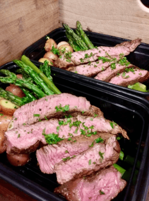 Tri Tip , Asparagus and red potatoes