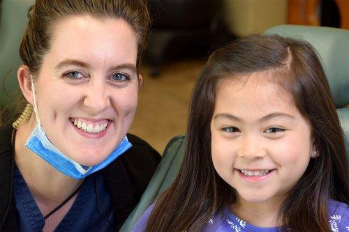 hygienist Viona with a patient