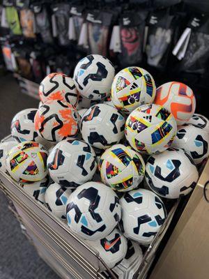 Mini soccer balls for the little ones.