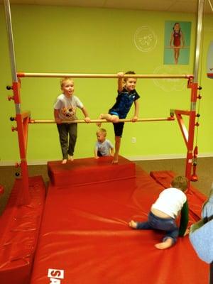 the 4-5 year-olds loved the uneven bars