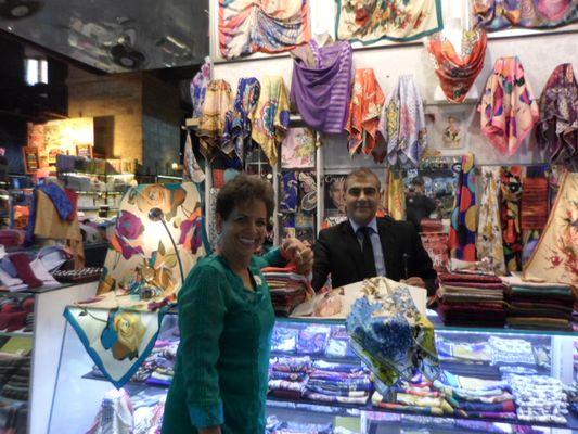 Alicia shopping in Grand Bazaar, Istanbul, Greece