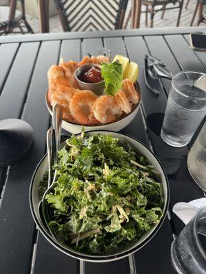 Shrimp Cocktail, Chopped Kale Salad