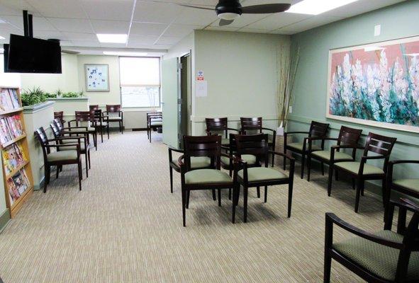 Our totally redesigned and renovated spacious reception area.