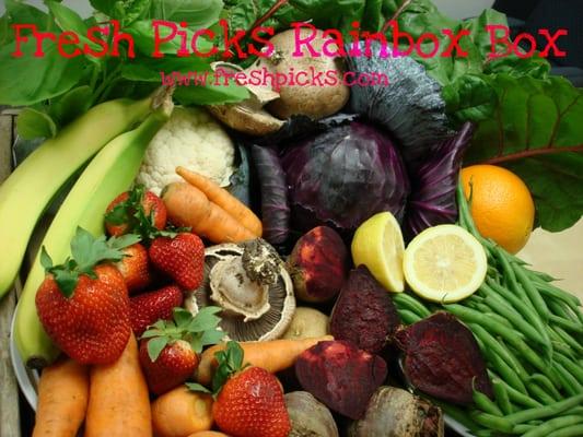 The Fresh Picks Rainbow Box released in April helps you eat your colors!