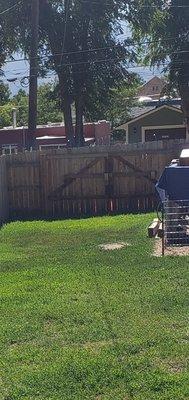 *ORIGINAL GATE* after 4 years of weather. Beautifully made by Higher grounds fencing.