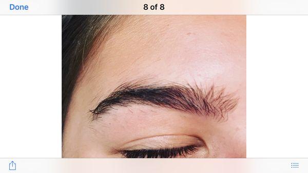 Eyebrow before