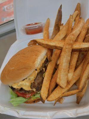 Cheeseburger basket