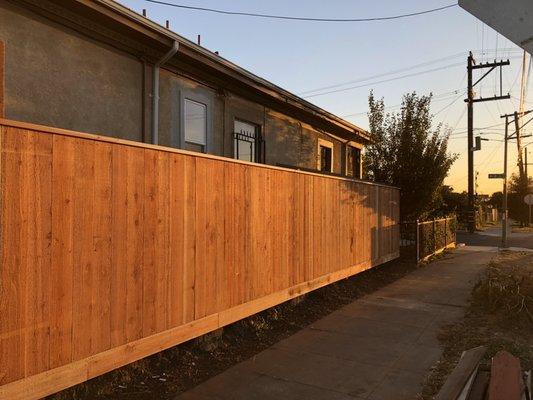 Redwood Fence