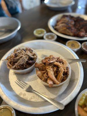 Pulled Pork, Pulled Chicken Plate