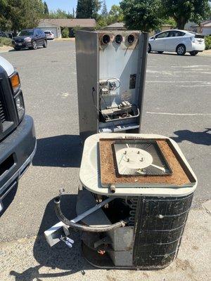 Old AC and furnace