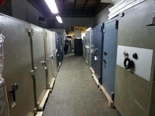 Safes Security Services has over 300 safes in stock.
New,  Re-Conditioned/Pre-Owned Safes for all of your security needs.