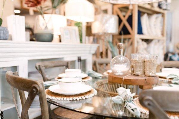 Tables, home décor, chairs, and other home furnishings