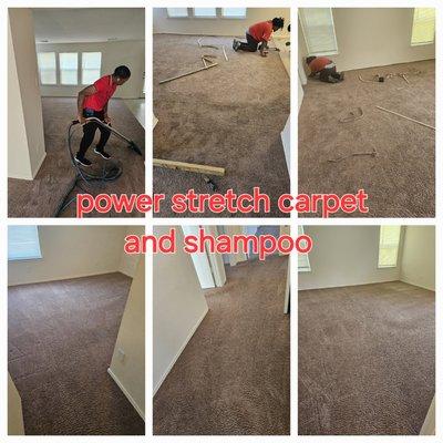 Power stretch and shampoo carpet ph 832 435 0305