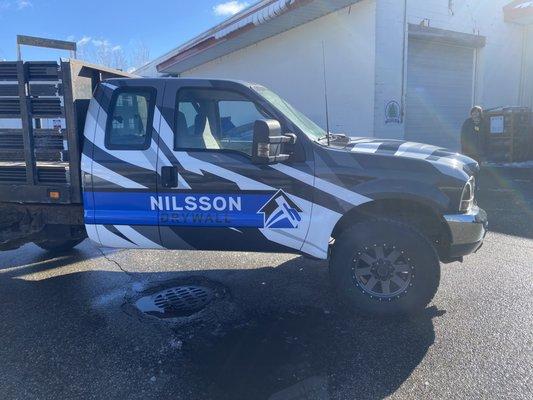 Vehicle Wrap - Designed, Printed and InstalledVehicle Wrap - Designed, Printed and Installed - Nilsson Drywall