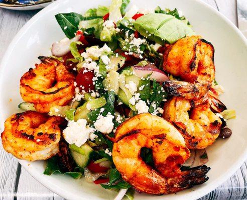 Mediterranean Salad w/ shrimp