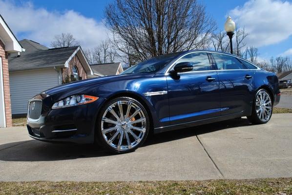 Jaguar came in for paint correction and I topped it off with Bullet Proof Nano Coating. Crazy gloss!