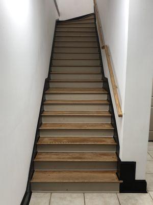 Stairway to lower level from main floor