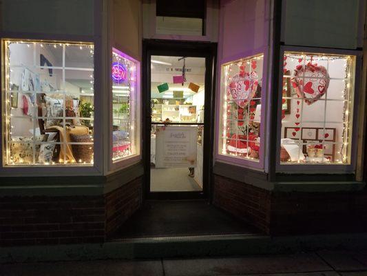 Beautiful windows at Serendipity Cards & Gifts