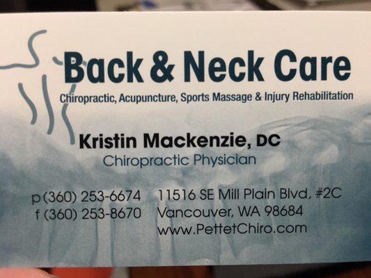 Back and Neck Care Chiropractic