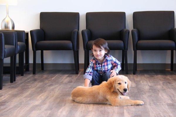 We Treat Children of All Ages. Our Therapy Puppy Helps Make Everyone Feel Better!