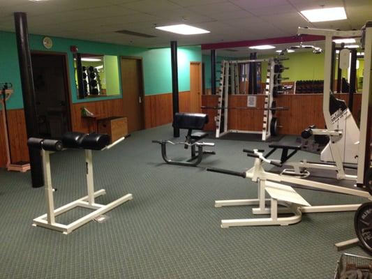 One of three workout areas