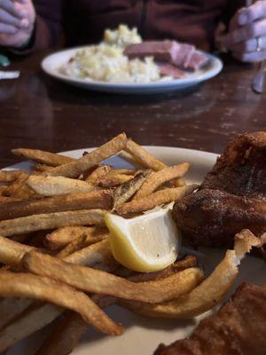 Fish and chips and Corned Beef and Cabbage