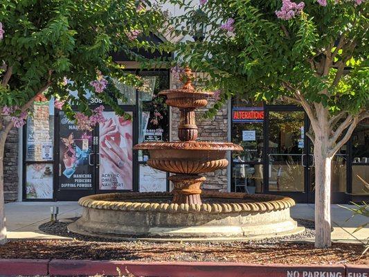 Fountain out front.