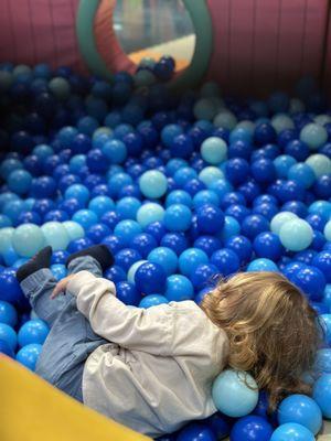 Small ball pit for toddlers.