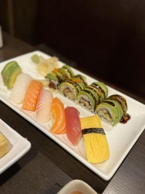 Assorted sushi