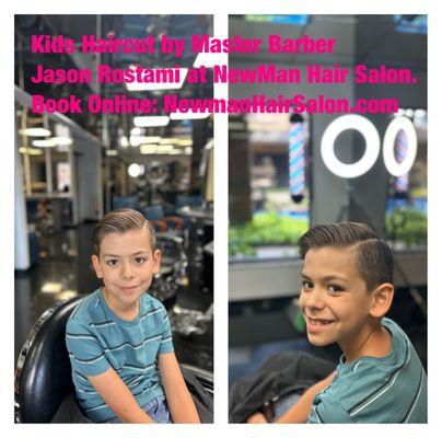 Kids Haircut by Master Barber Jason Rostami at Newman Hair Salon. 
Book Online: www.NewmanHairSalon.com