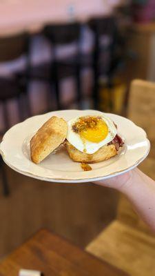 Ham & Cheese Breakfast Biscuit.