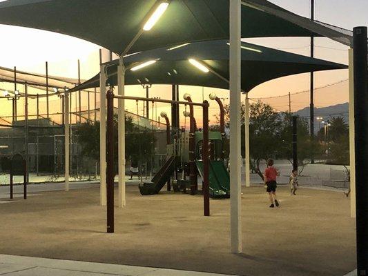 Playground area open to the complex