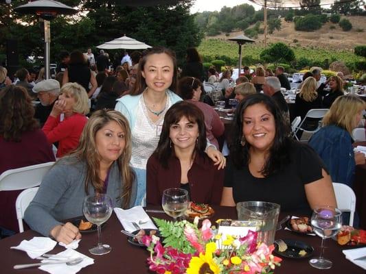 Dr. Pan and her team at a party in Sept. 2009